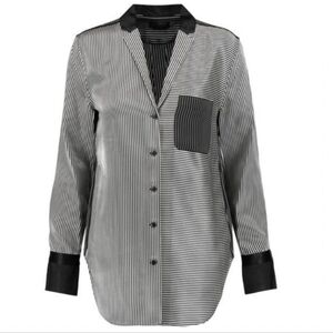 Rag & Bone Silk Striped Blouse